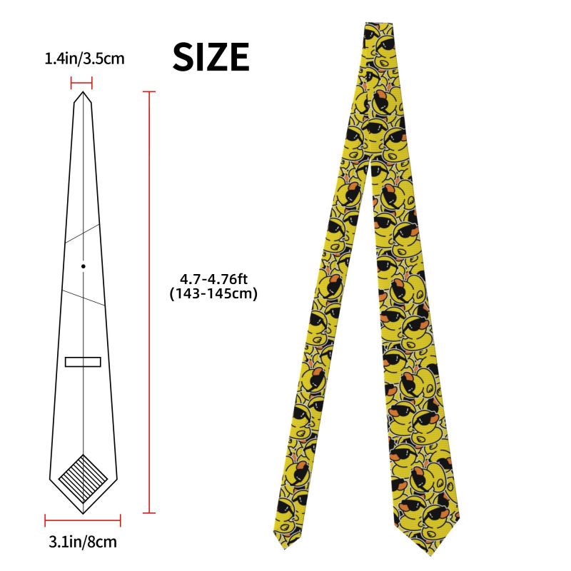 เนคไทลายเป็ดยางน่ารักสำหรับผู้ - Skinny Tie Men บทวิจารณ์และราคา