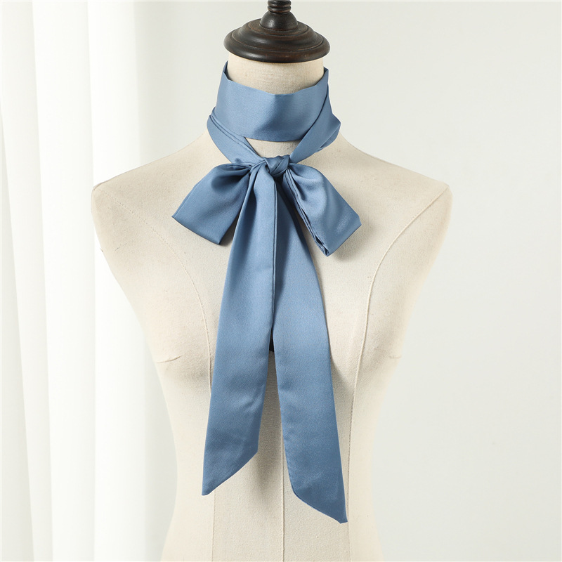 ใหม่ 190*5 ซม.ผมผ้าพันคอยาวแคบ - Ascot Neck Scarf บทวิจารณ์และราคา