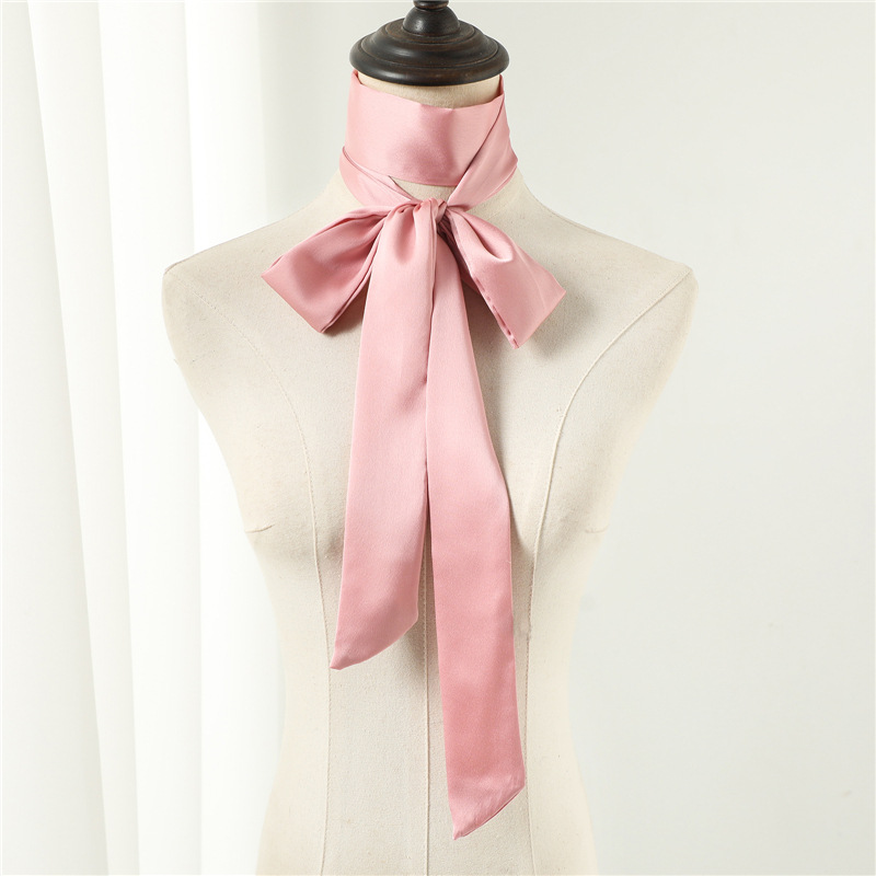 ใหม่ 190*5 ซม.ผมผ้าพันคอยาวแคบ - Ascot Neck Scarf บทวิจารณ์และราคา