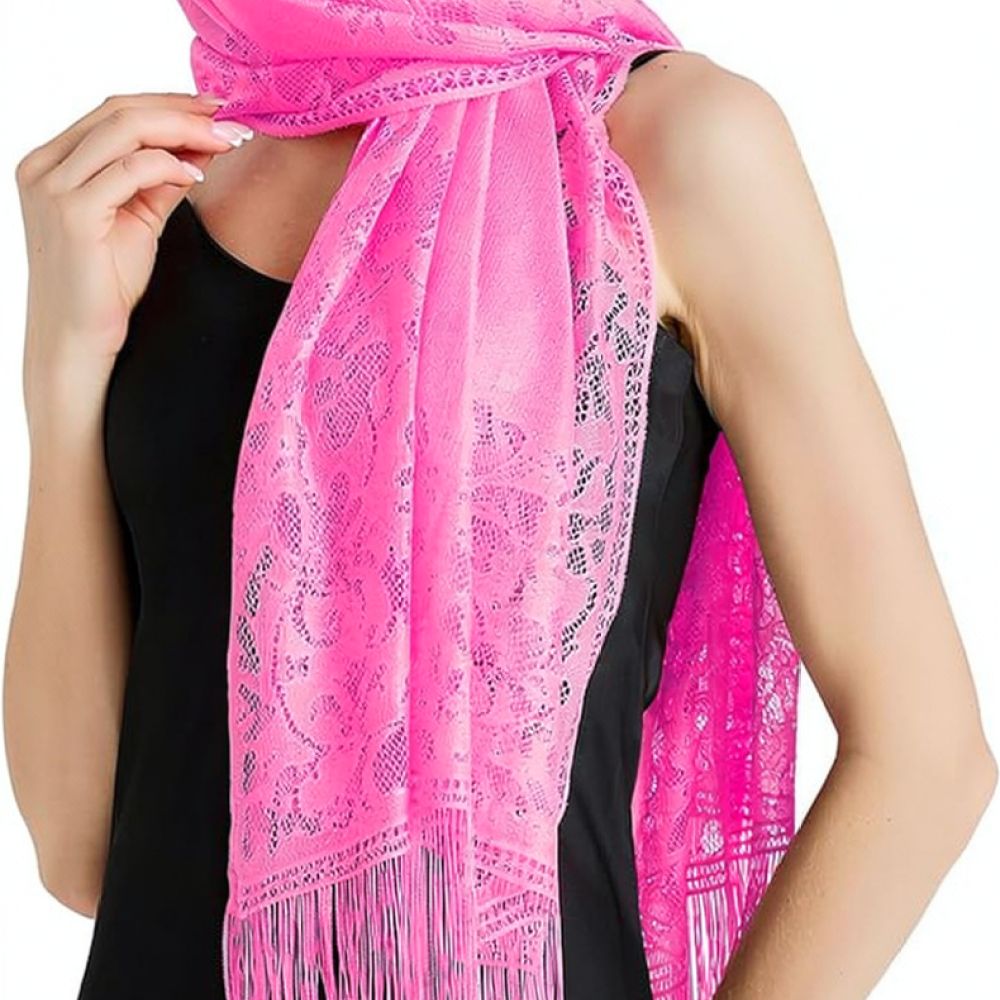 ผ้าคลุมไหล่ลูกไม้ลายดอกไม้แฟชั - Stole Wedding Shawl บทวิจารณ์และราคา