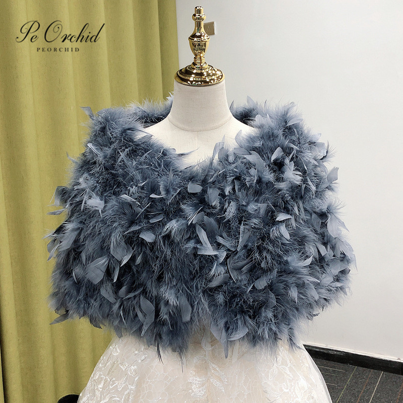 ผ้าคลุมไหล่ขนเฟอร์เทียมสีน้ำตา - Stole Wedding Shawl บทวิจารณ์และราคา
