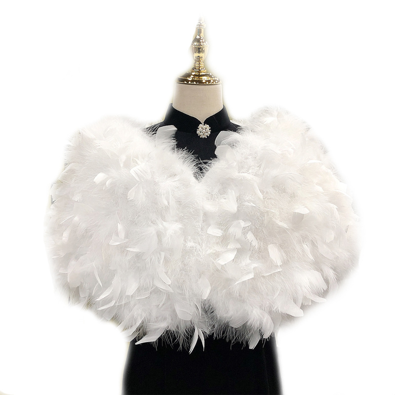 ผ้าคลุมไหล่ขนเฟอร์เทียมสีน้ำตา - Stole Wedding Shawl บทวิจารณ์และราคา