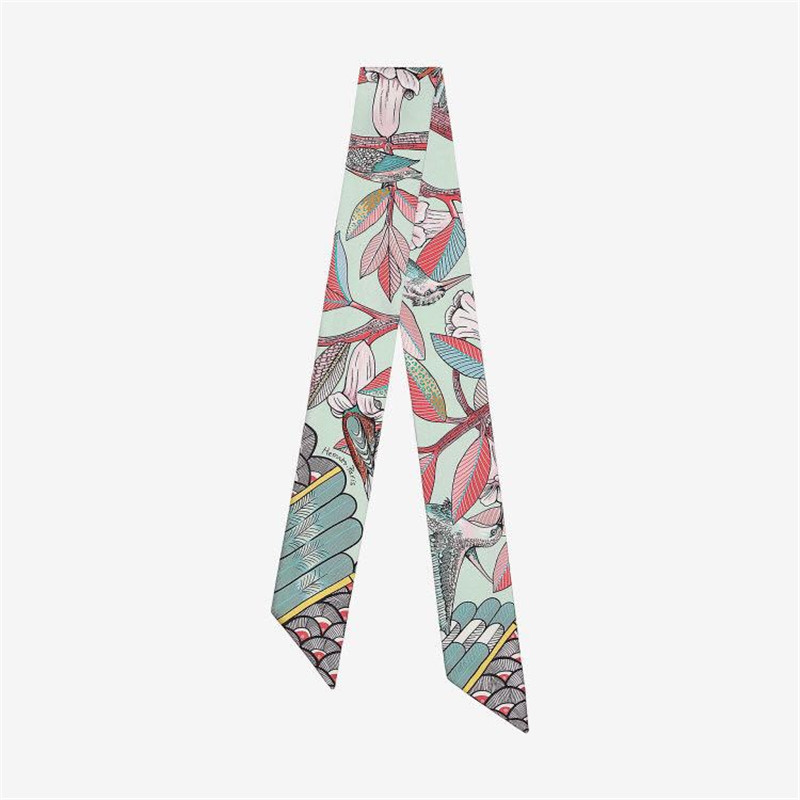 Luxuryยี่ห้อHummingbirdพิมพ์ผ้ - Silk Neck Scarf บทวิจารณ์และราคา
